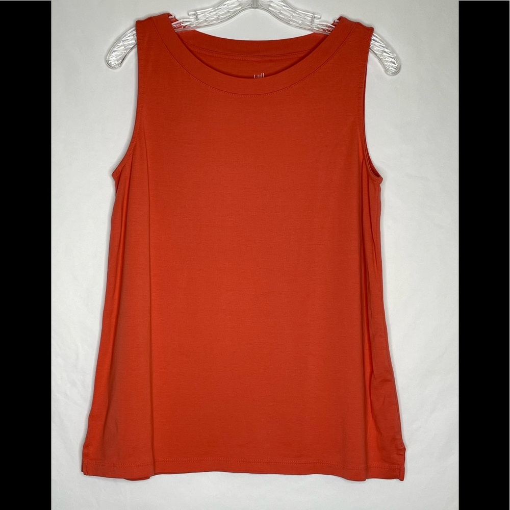 J. Jill Perfect Pima Sleeveless Orange Tank